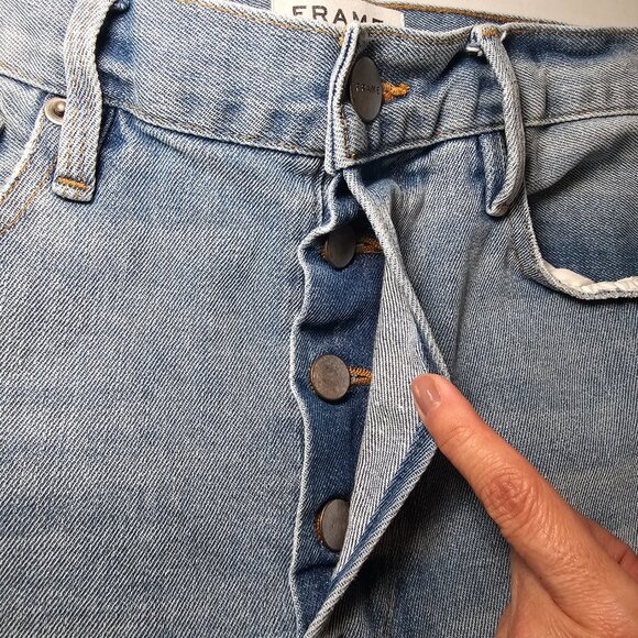 Frame Denim Le Original Jeans Jones Wash Size 26 High Rise Straight Leg - Picture 5 of 15